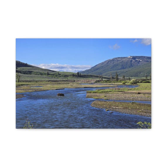 Lamar Valley River canvas print